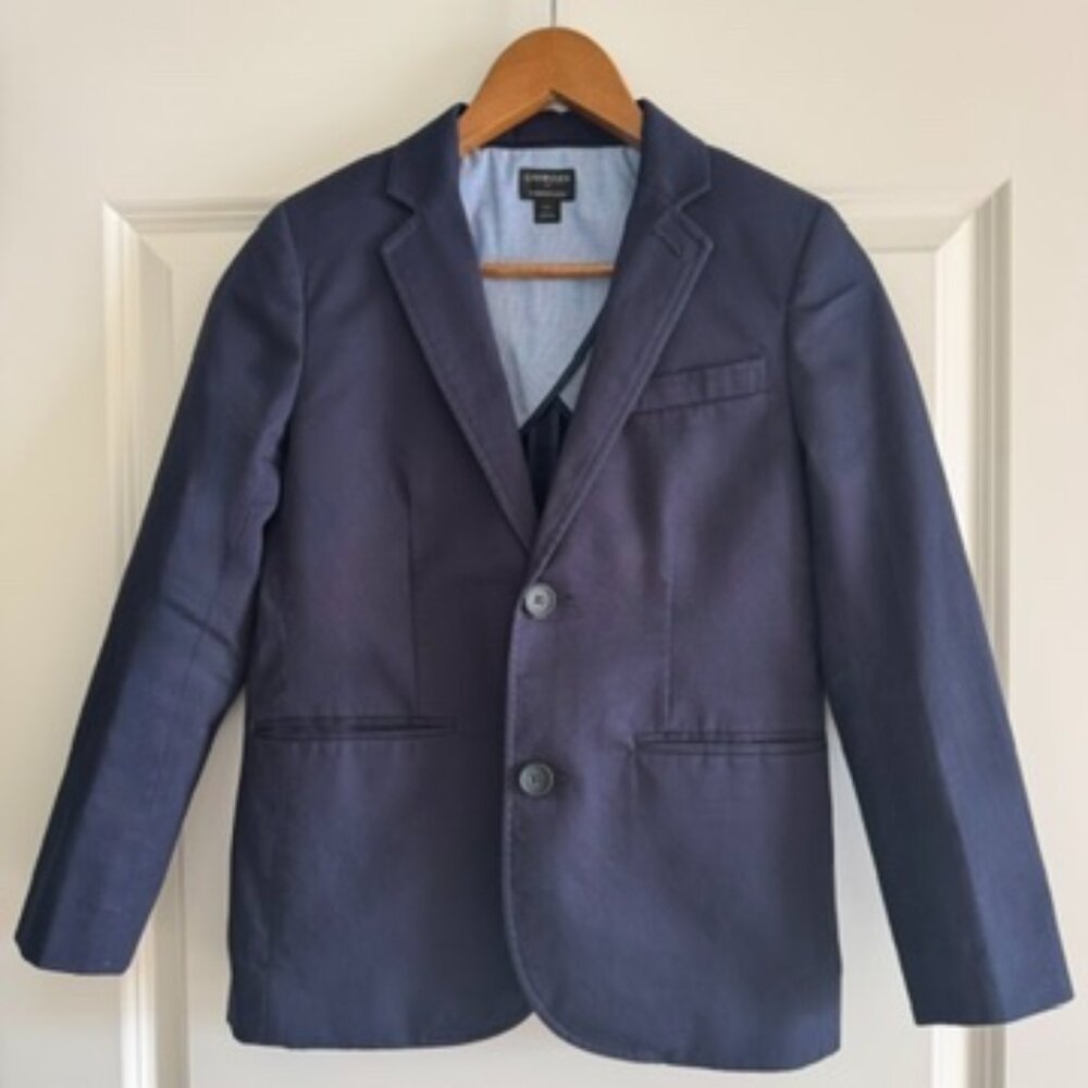 J Crew Crewcuts Navy Suit Jacket - Boys Size 10